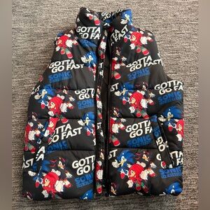Boy’s Sonic the Hedgehog Puffy Vest H&M 8-10